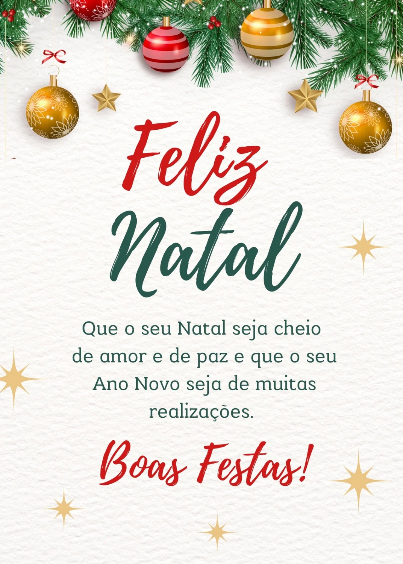 como escrever mensagem de natal