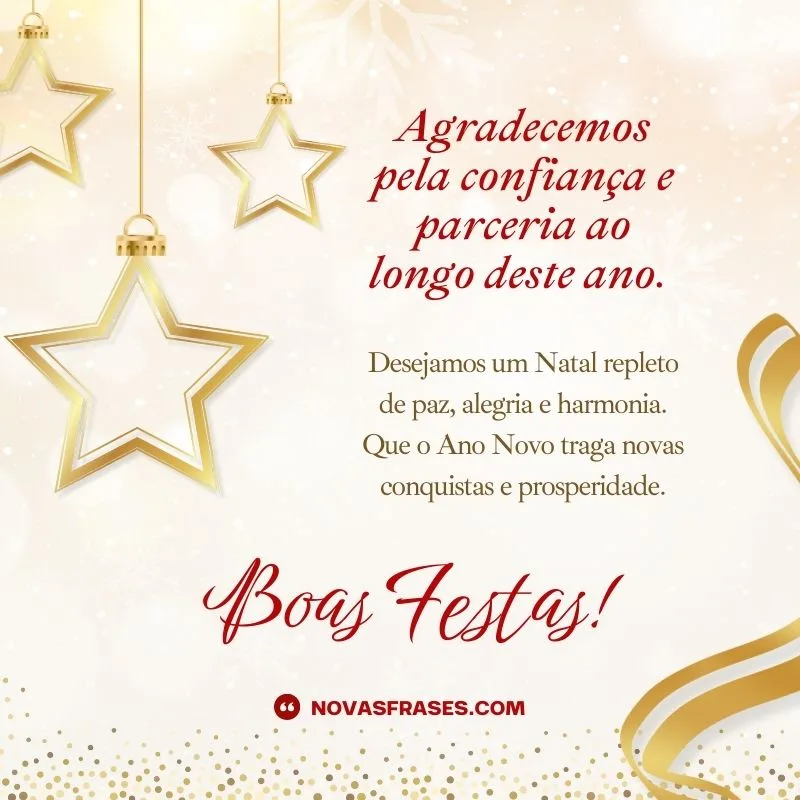 frases de natal para clientes empresariais