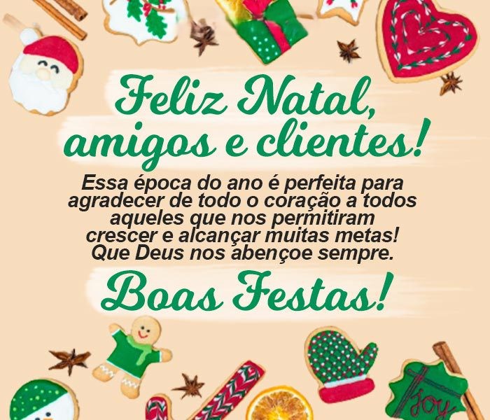 mensagens de natal personalizadas para clientes