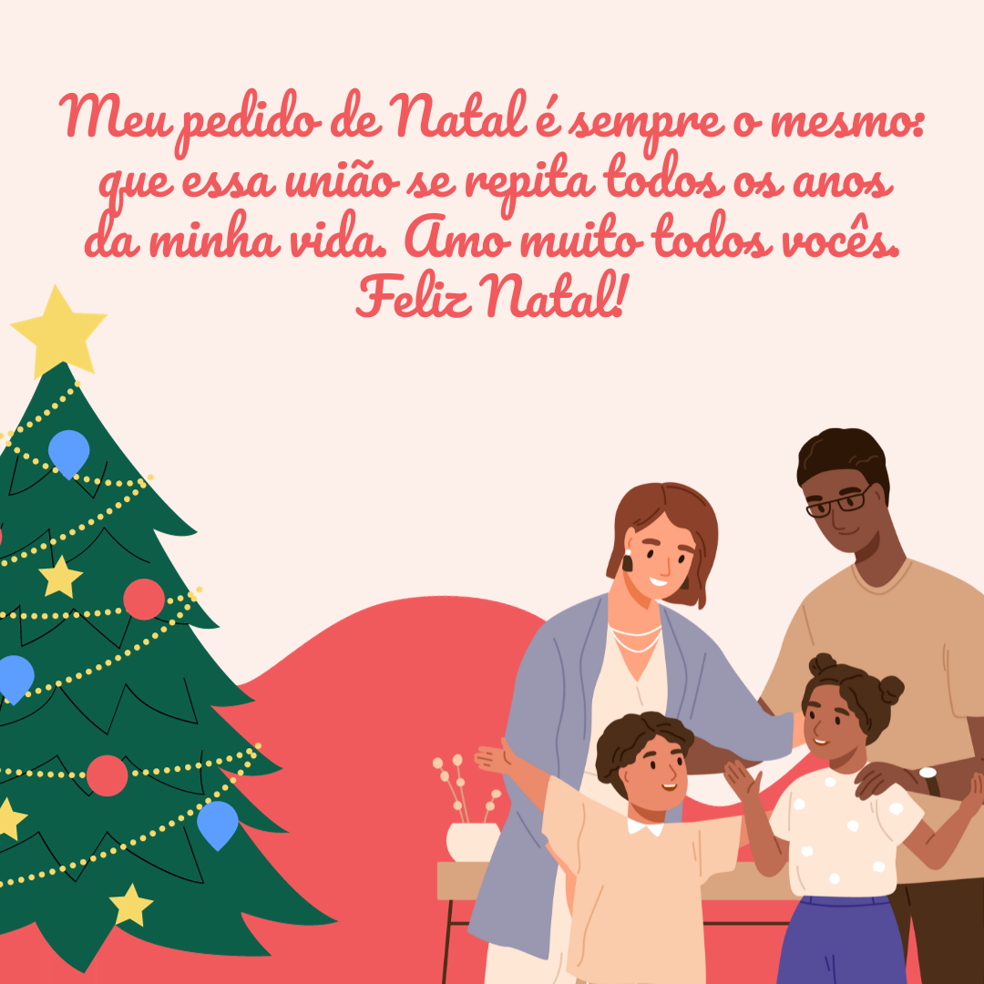 mensagens curtas de natal para família