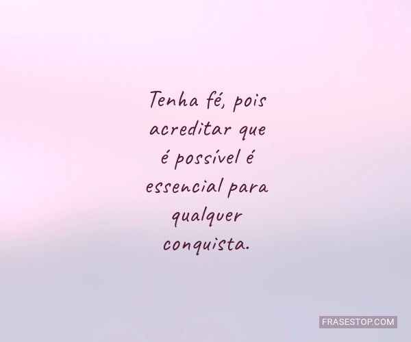 fé inabalável em Deus
