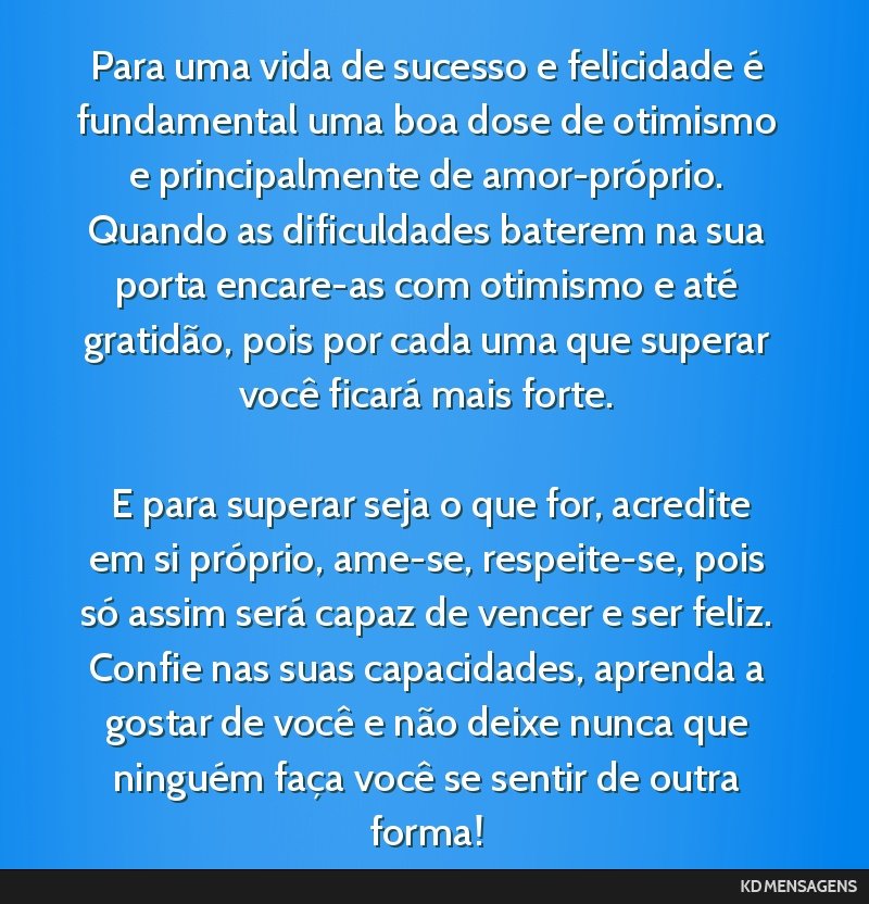 otimismo e gratidão na vida