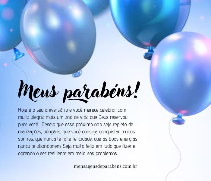 mensagem de parabens