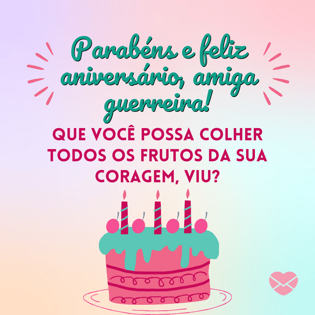 mensagem de parabéns para amiga