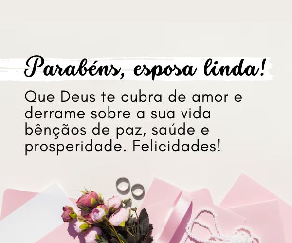 mensagens curtas de aniversário para esposa