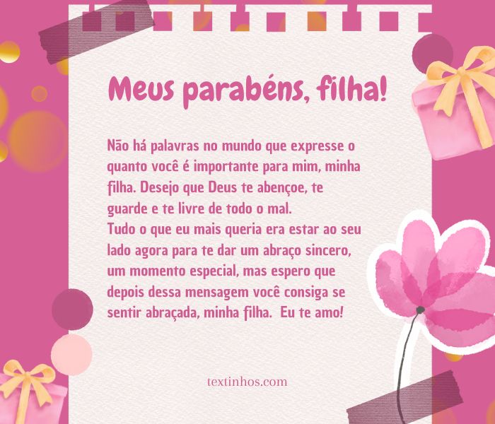 mensagens para filha adulta