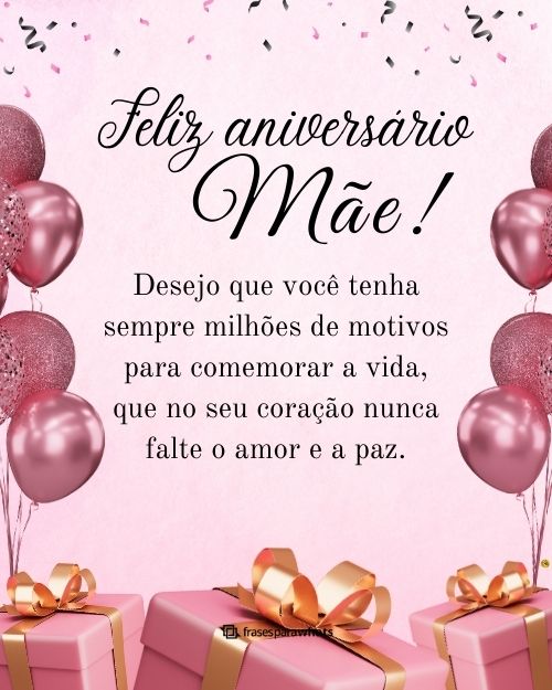 cartão de aniversário para mãe