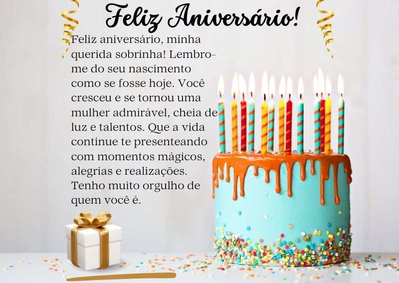mensagem de aniversário para sobrinha evangélica