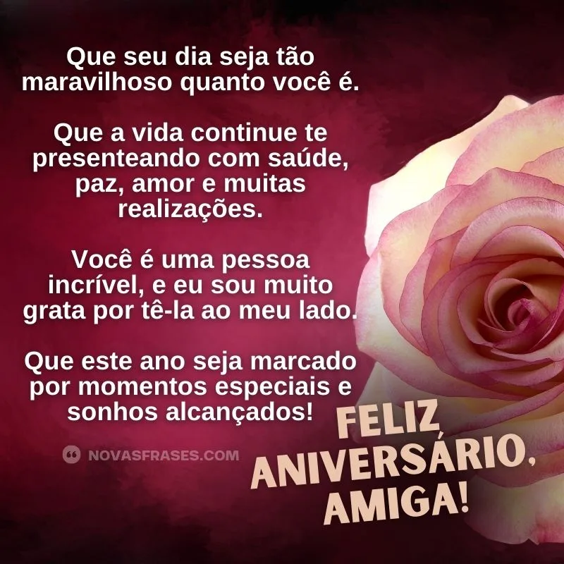 desejos de aniversário para amiga especial