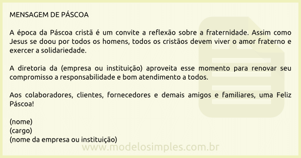 mensagens de pascoa para amigos e familia