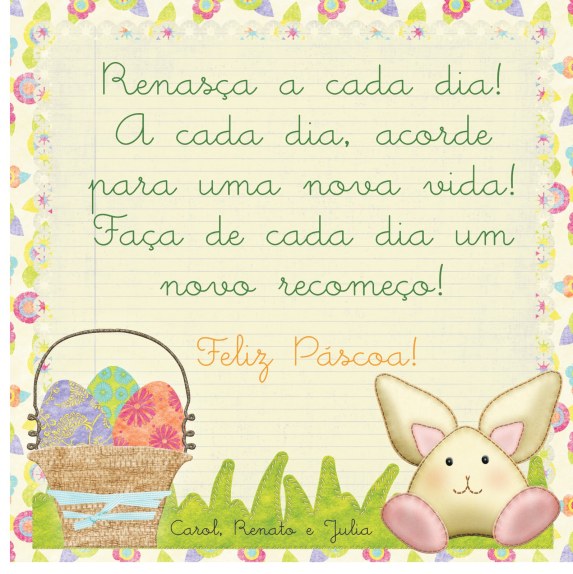 mensagens de pascoa para amigos e familia