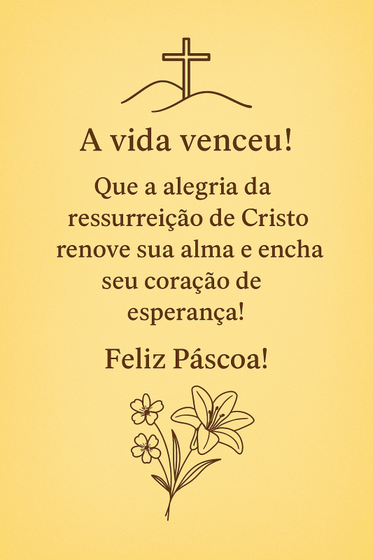 mensagem de páscoa para família