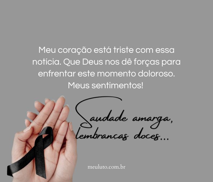 mensagem de pêsames para amiga