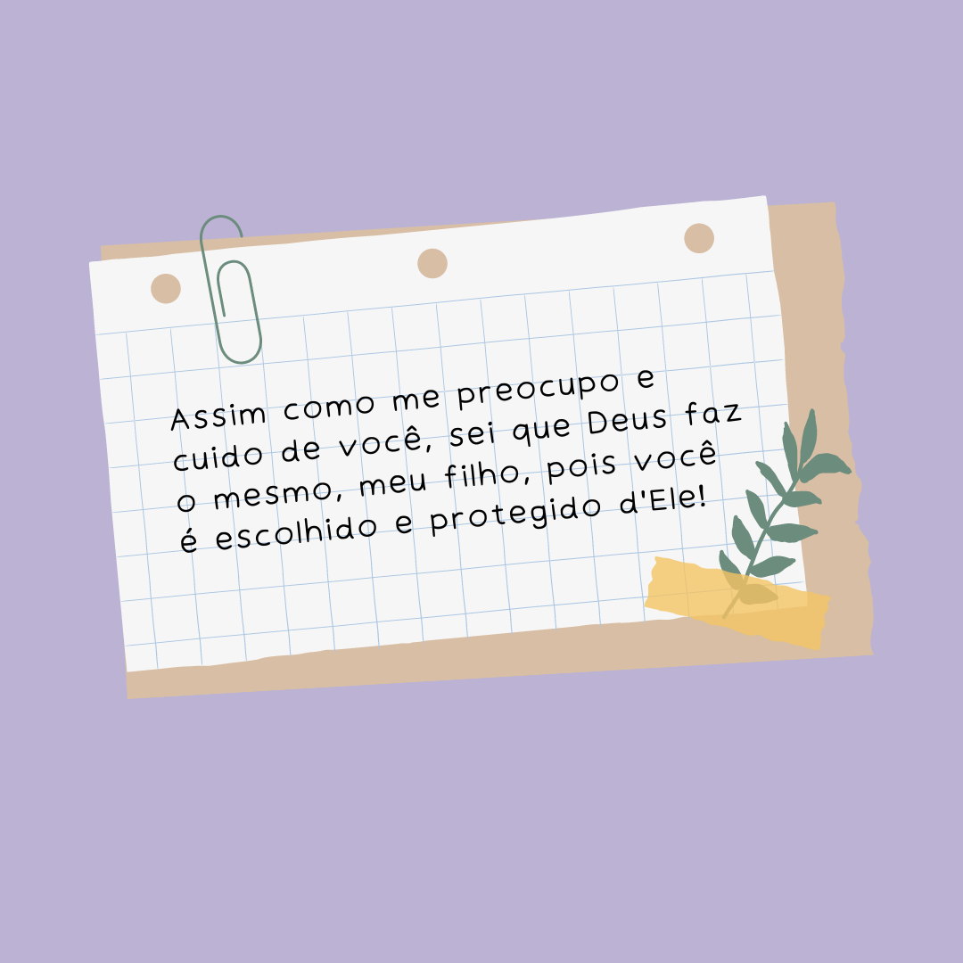 deus cuida de mim