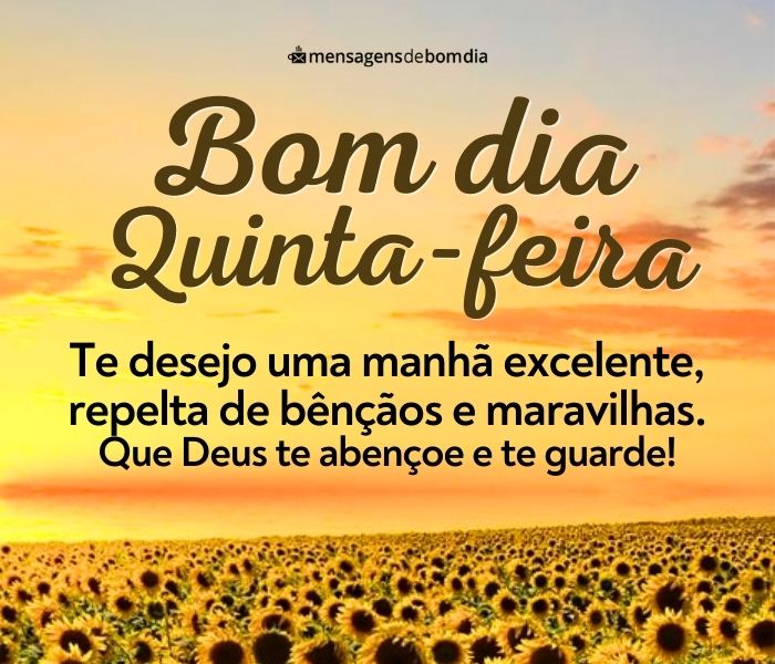 bom dia quinta-feira com Deus