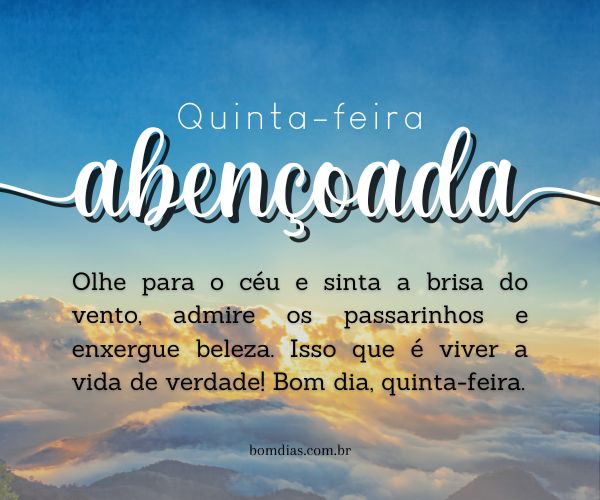quinta-feira de esperança