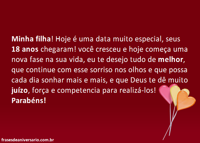 texto para filha 15 anos