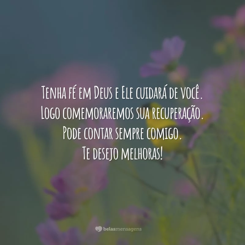 mensagem de fé para quem está doente