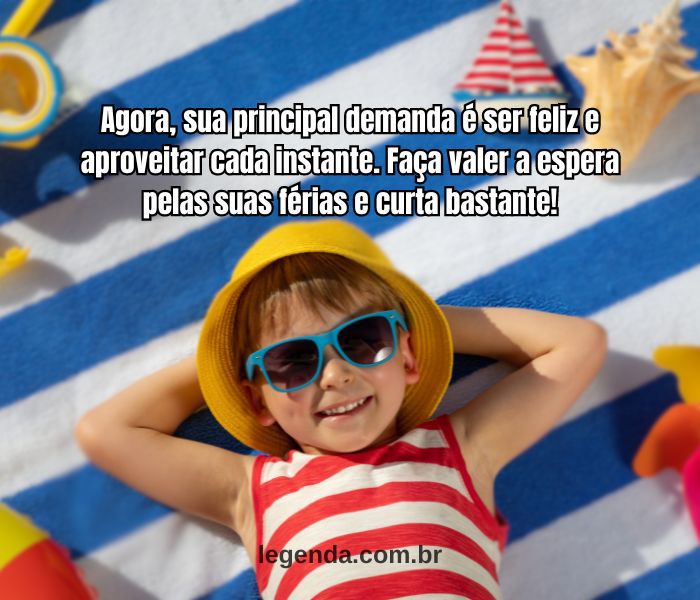 como avisar que voltei de férias