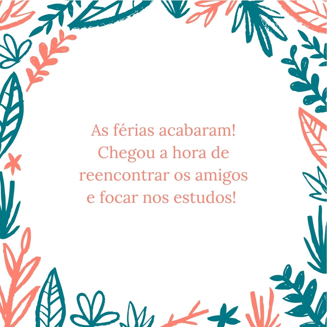 mensagens para quem volta de férias