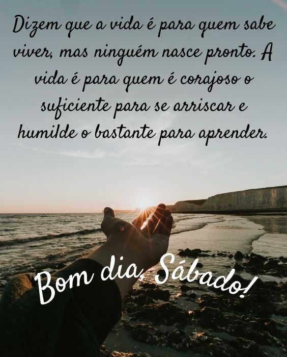 frases de bom dia sábado para status