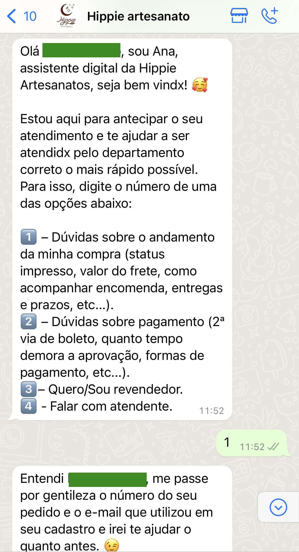 como colocar mensagem automática no whatsapp business