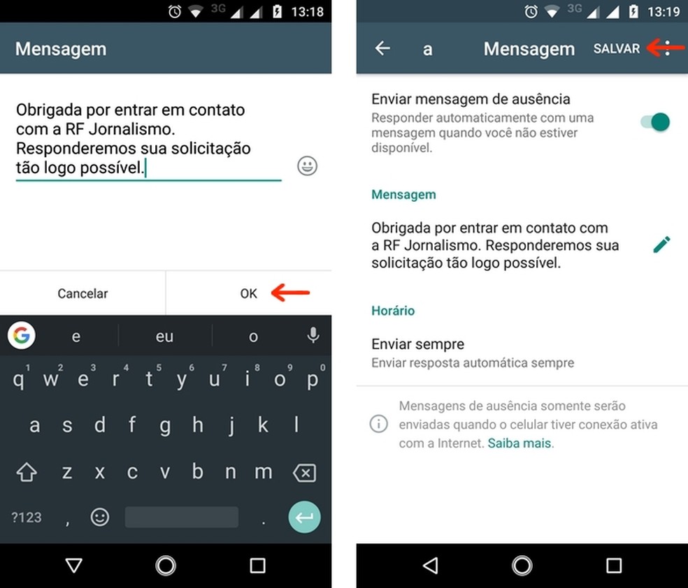 exemplos de mensagem de boas-vindas whatsapp