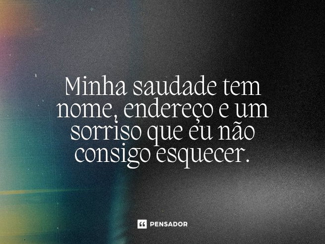 textos para expressar saudade