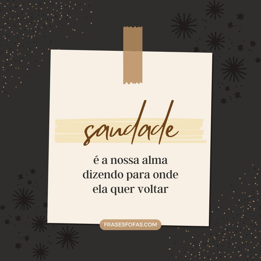 frases de saudade e amor