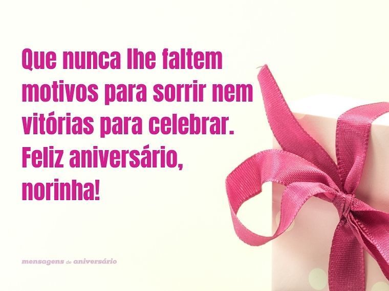 mensagem de aniversário para nora evangélica