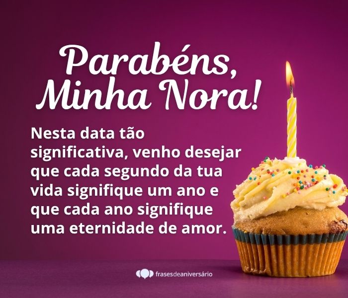 frases de aniversário para nora