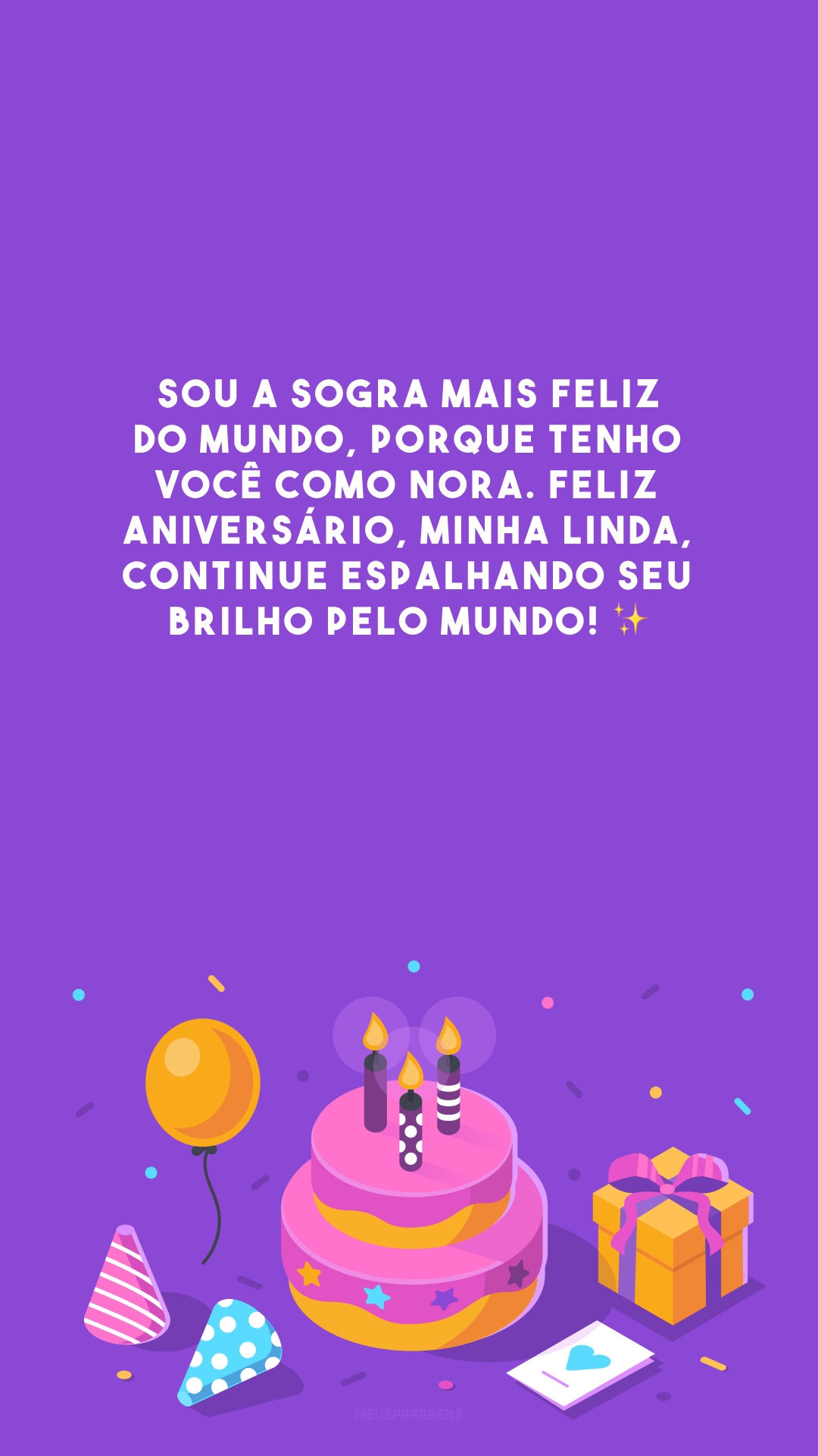 mensagem de aniversário para nora que virou filha