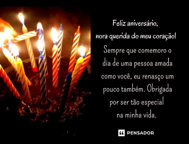 mensagem de aniversário para nora cristã