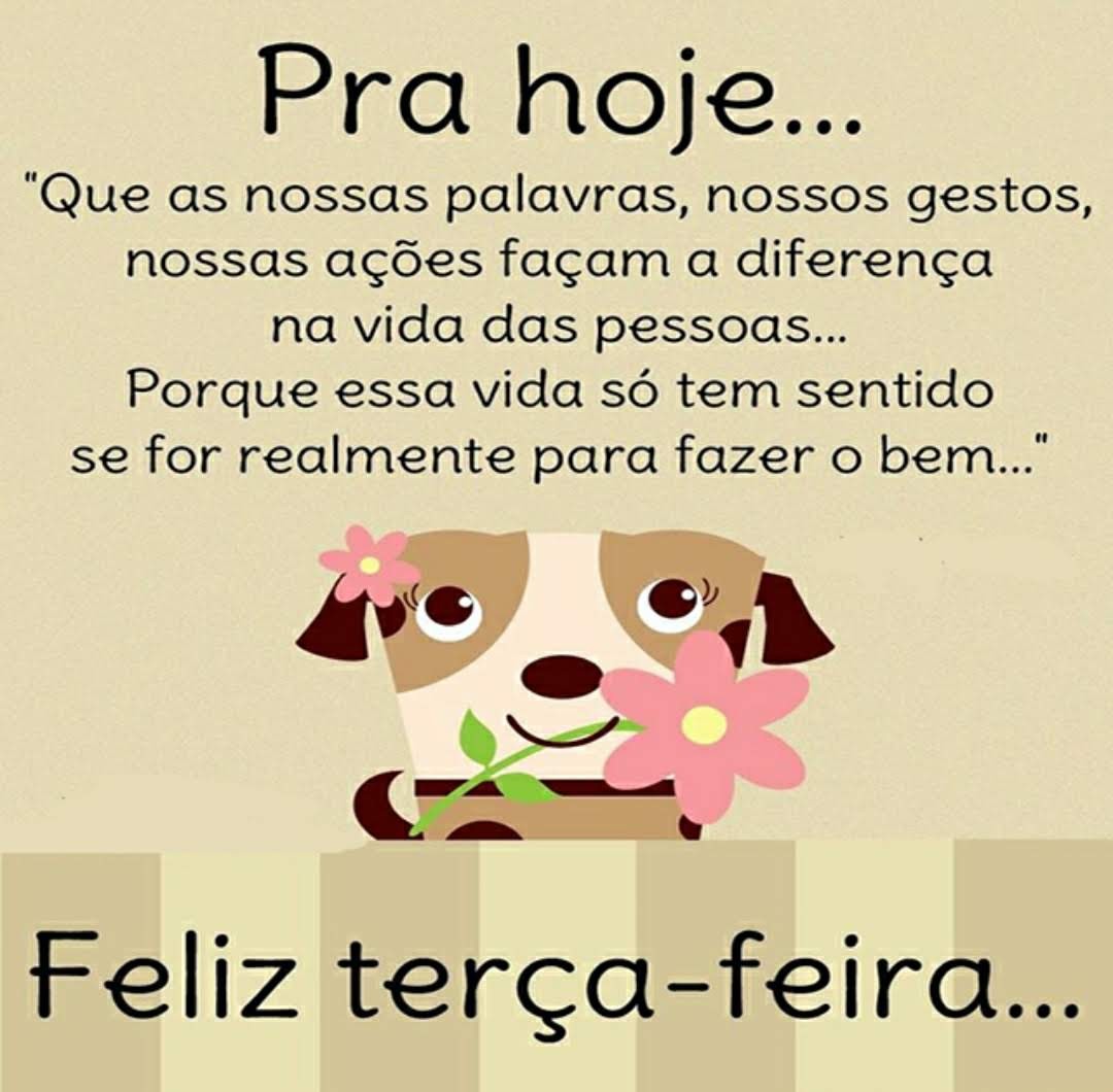 mensagem de terça-feira