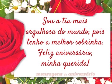 frase de tia para sobrinha