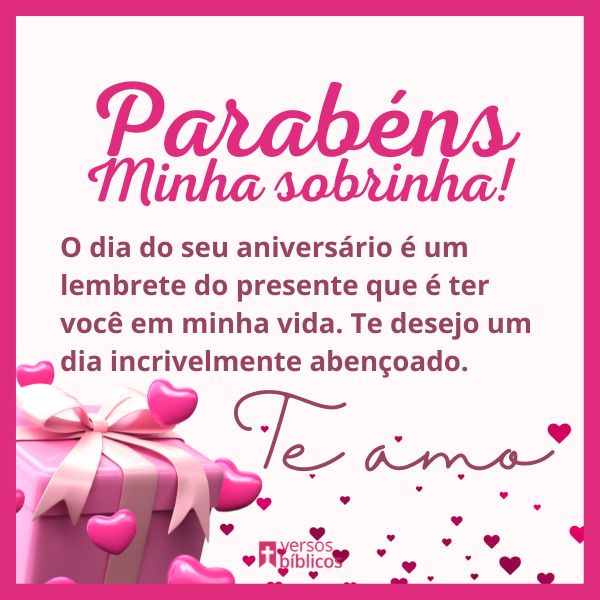 mensagem de tia para sobrinha adulta
