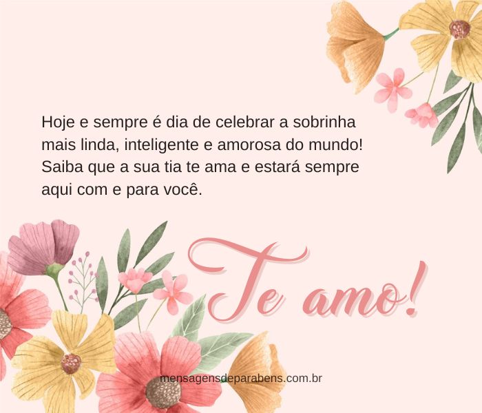 mensagens para sobrinha de 15 anos
