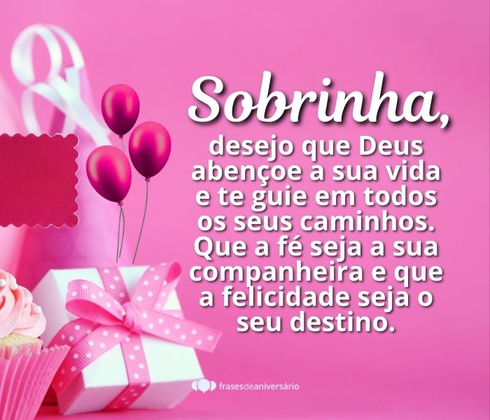 mensagem fofa sobrinha aniversário