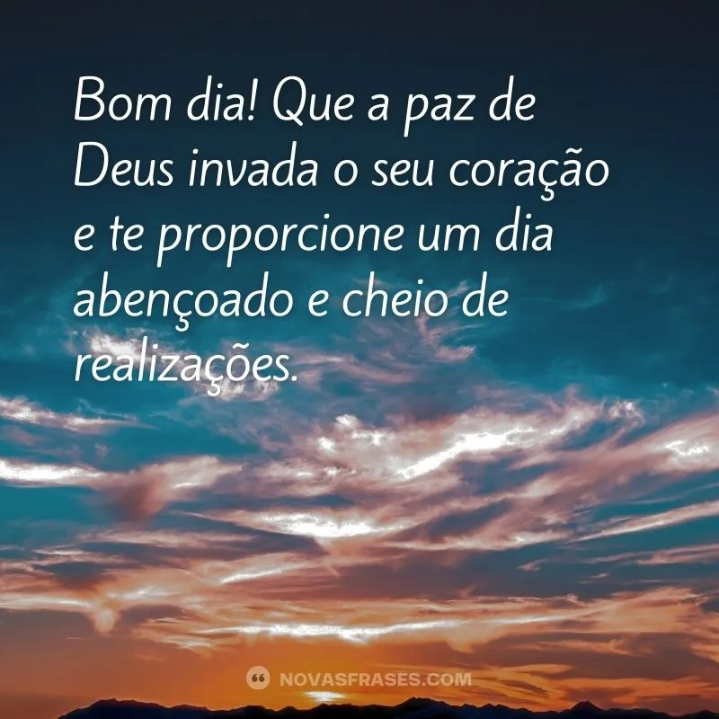 frases de bom dia abençoado para inspirar o dia