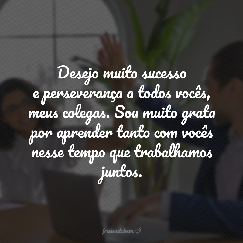 mensagem de encerramento de ciclo profissional