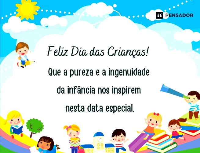 mensagens dia das crianças para status