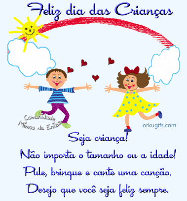 mensagens dia das crianças para status