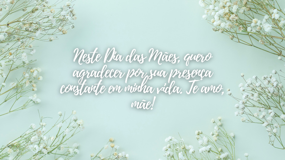 mensagem dia das mães