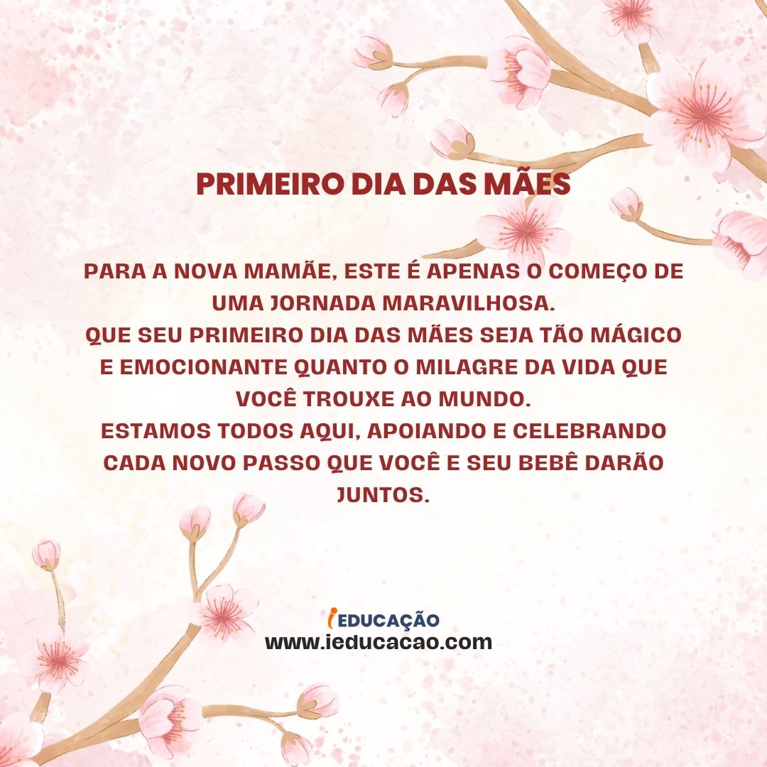 mensagem dia das mães emocionante