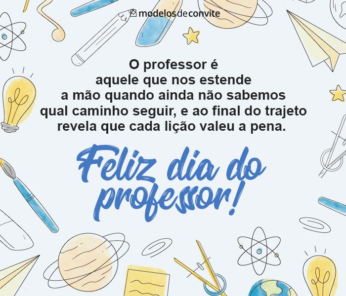 ideias de mensagens para professores