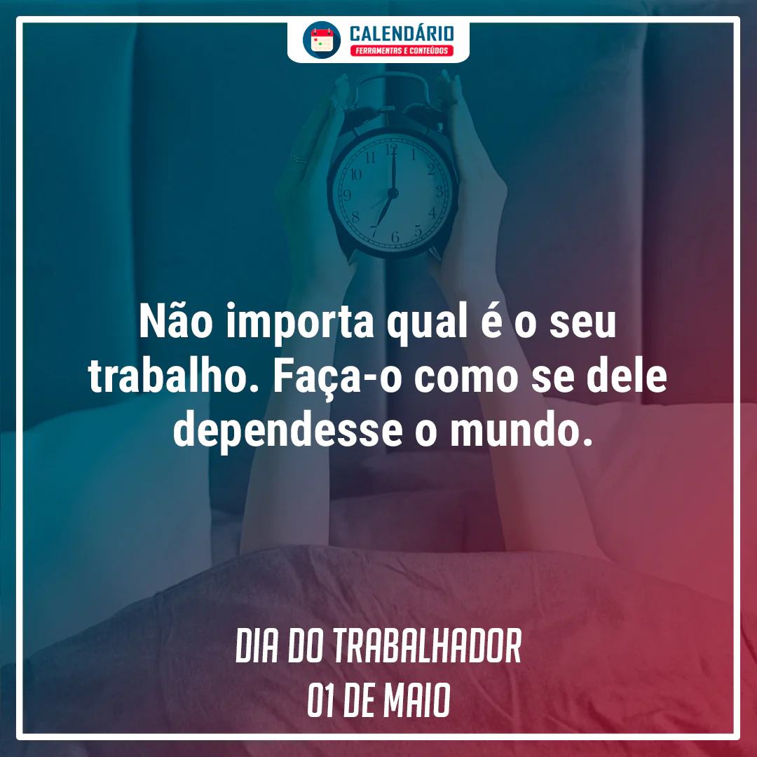 mensagem 1 de maio