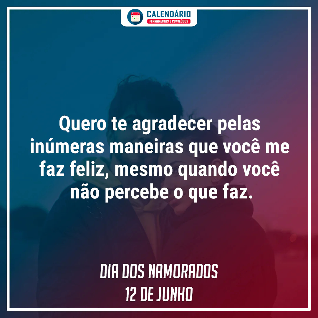 mensagem dia dos namorados