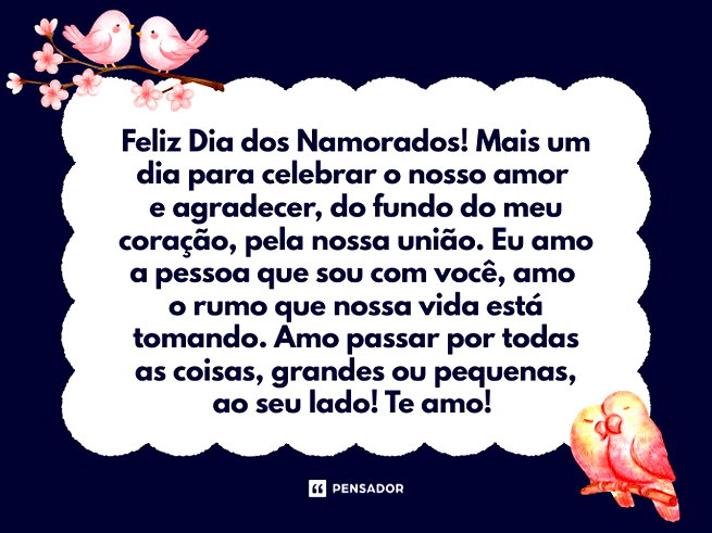 mensagens curtas dia dos namorados marido