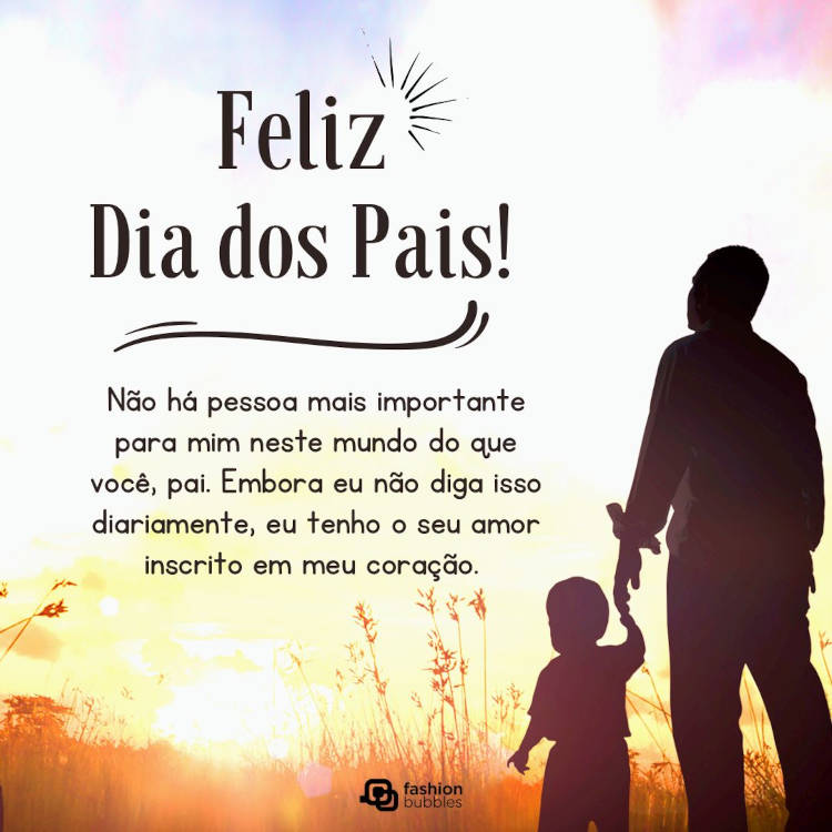 pai de coração frases curtas