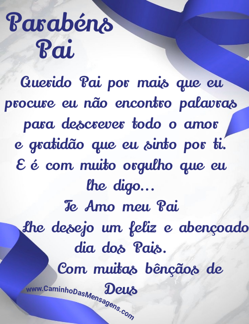 agradecimento pai dia dos pais